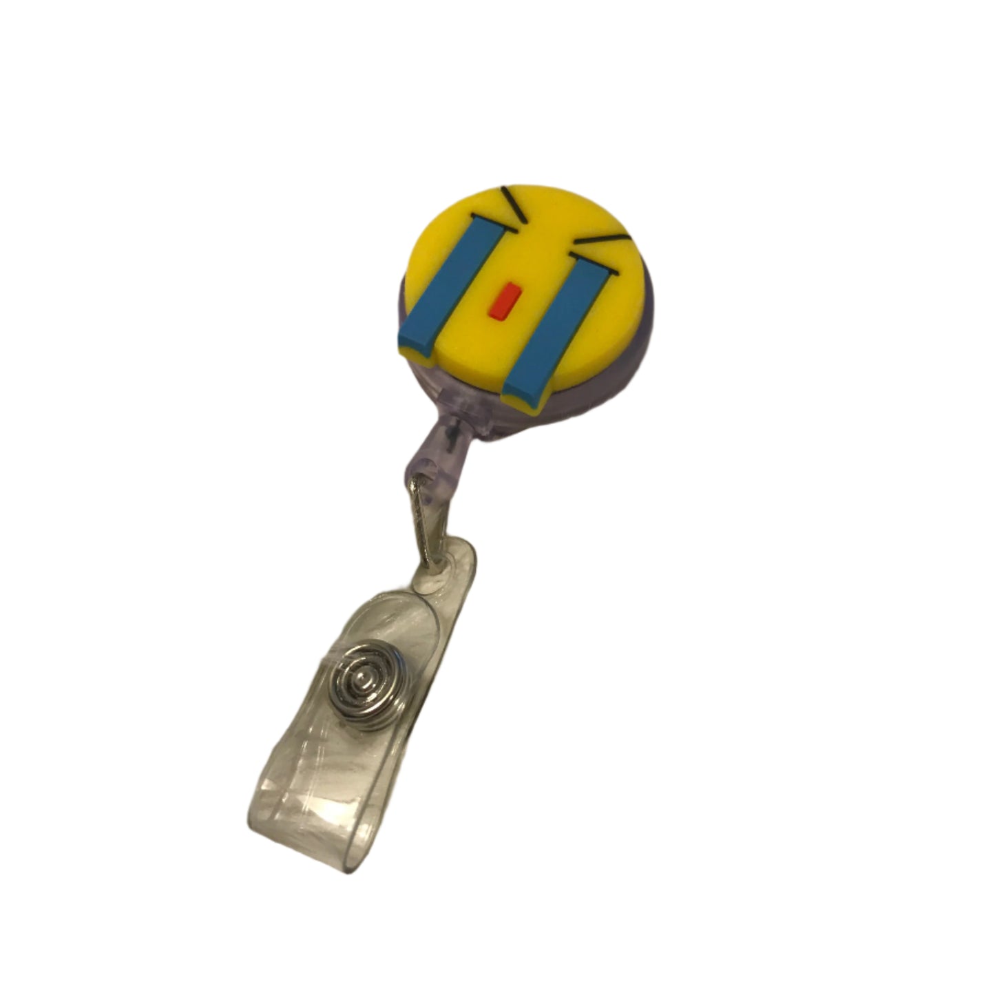 Face Emoji Retractable Reel Badge Holder