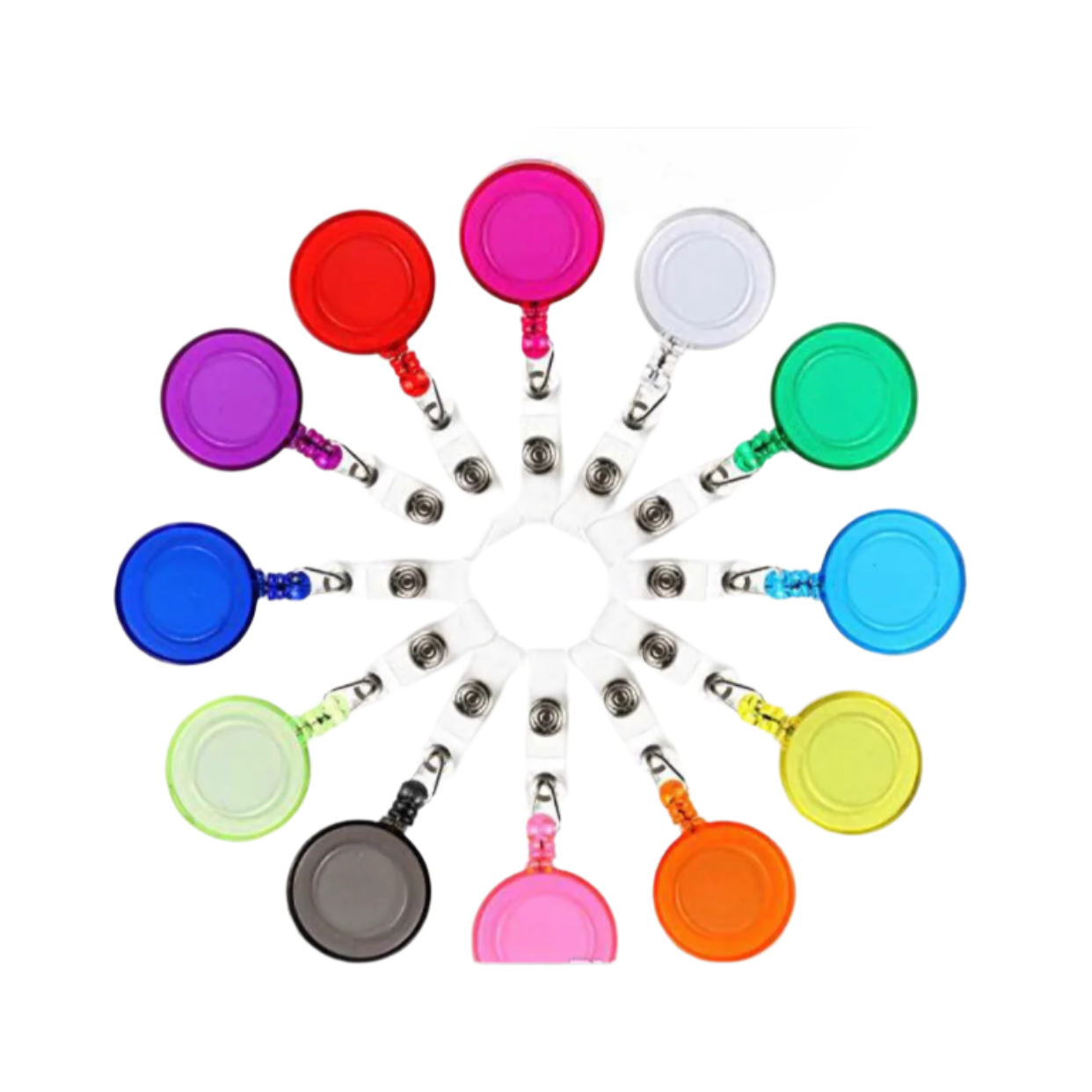 Solid Colour Retractable Badge Holder