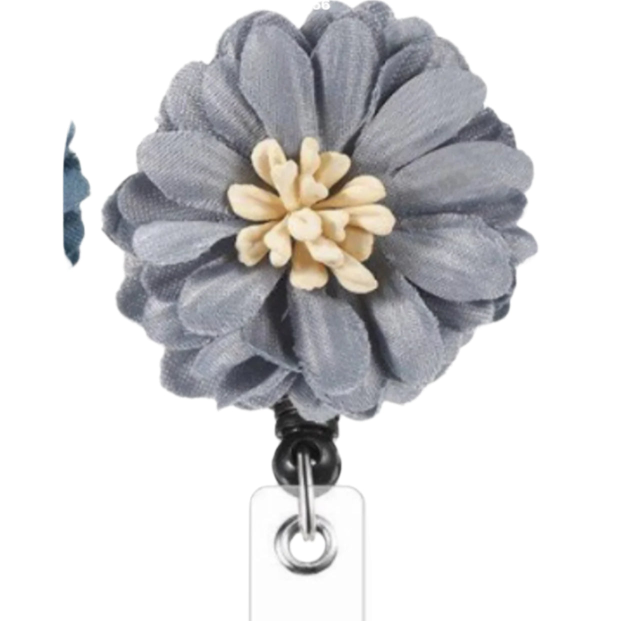 Flower Retractable Reel Badge Holder