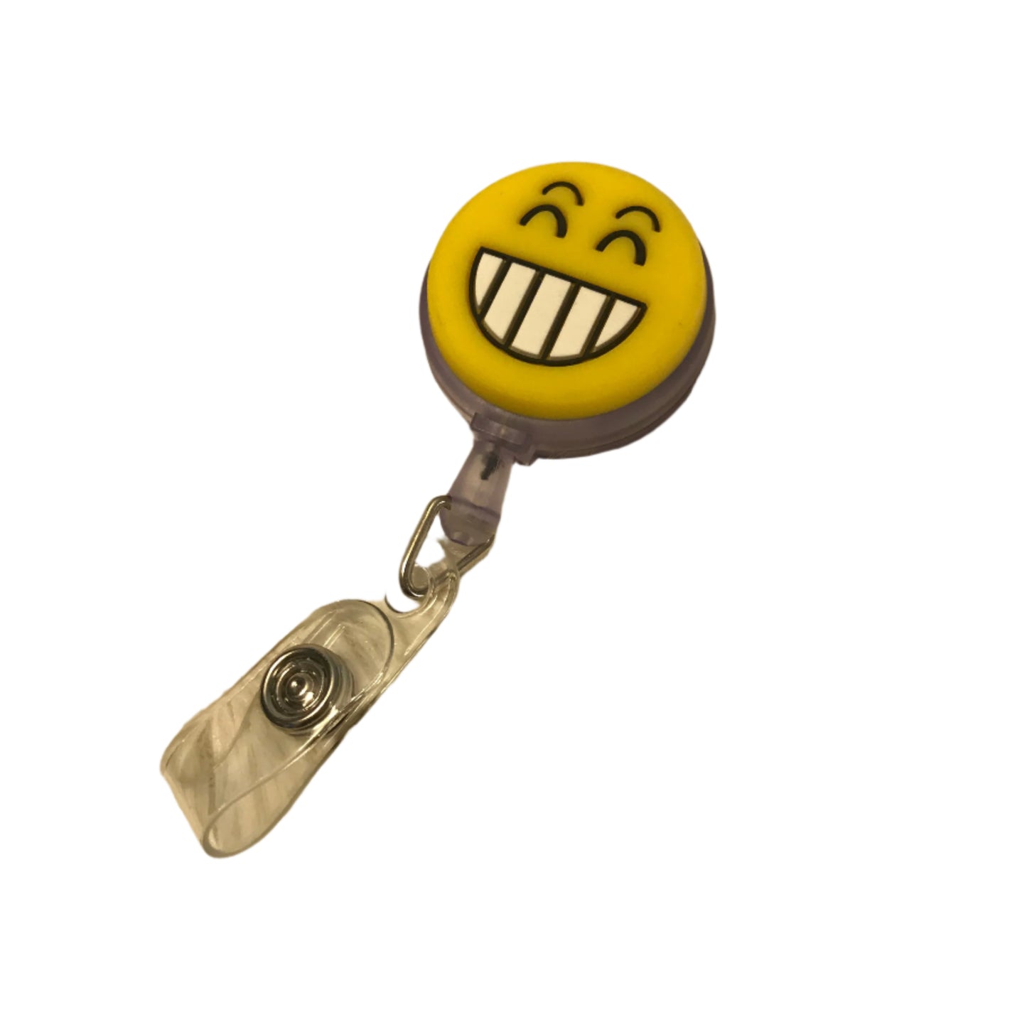 Face Emoji Retractable Reel Badge Holder