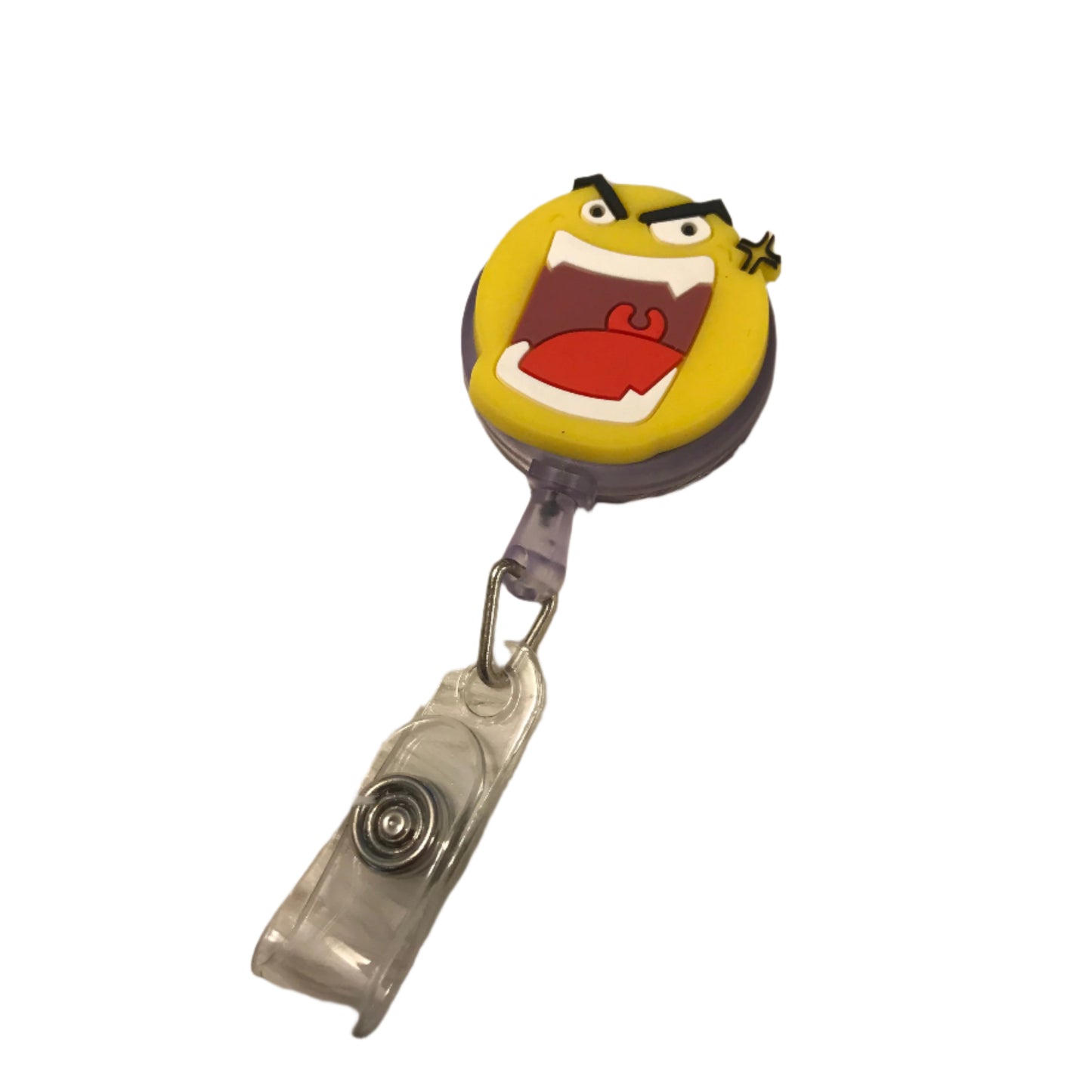 Face Emoji Retractable Reel Badge Holder