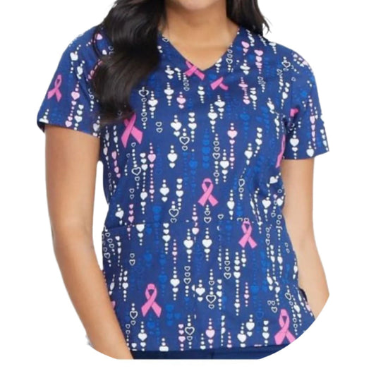 Breast Cancer Awareness Tribute Scrub Tops