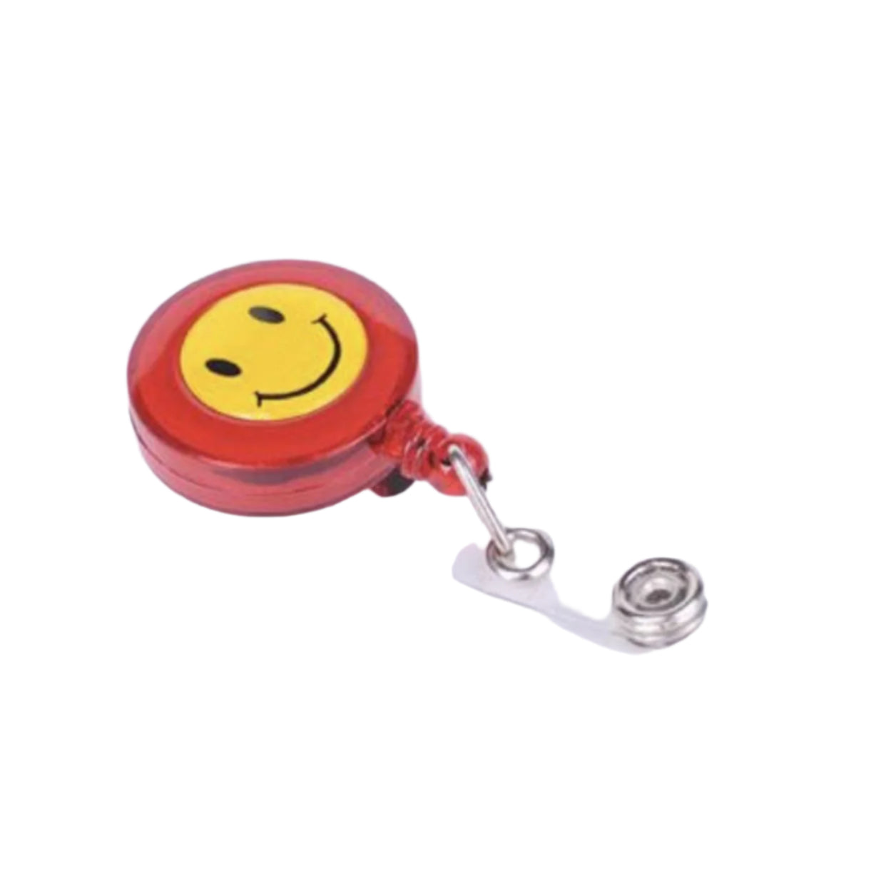 Smiley Retractable Reel Badge Holder