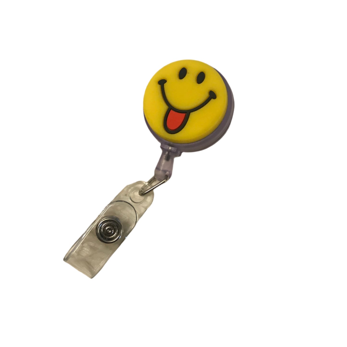 Face Emoji Retractable Reel Badge Holder