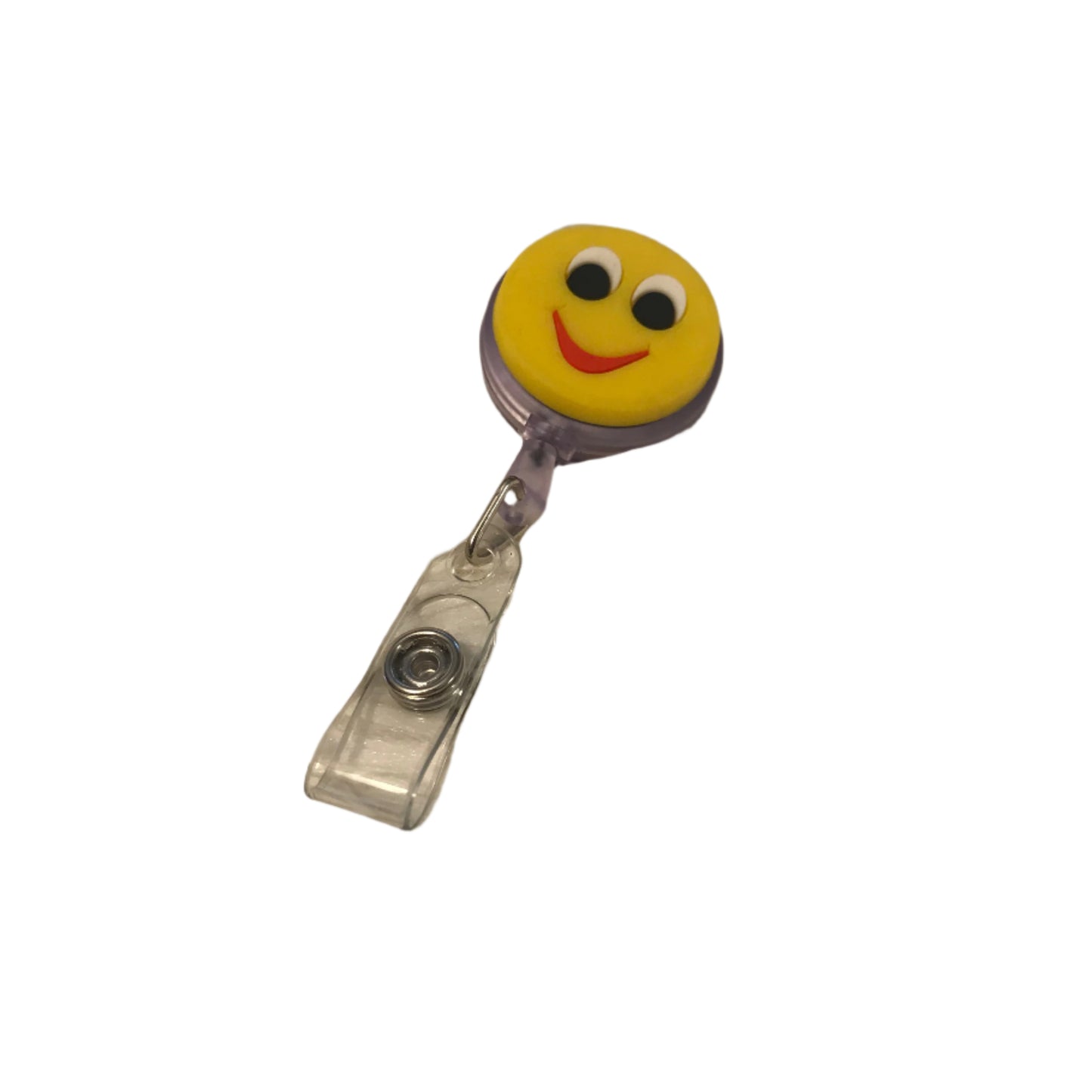 Face Emoji Retractable Reel Badge Holder