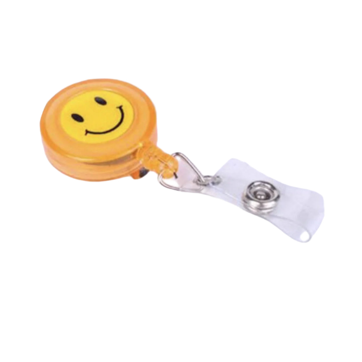 Smiley Retractable Reel Badge Holder