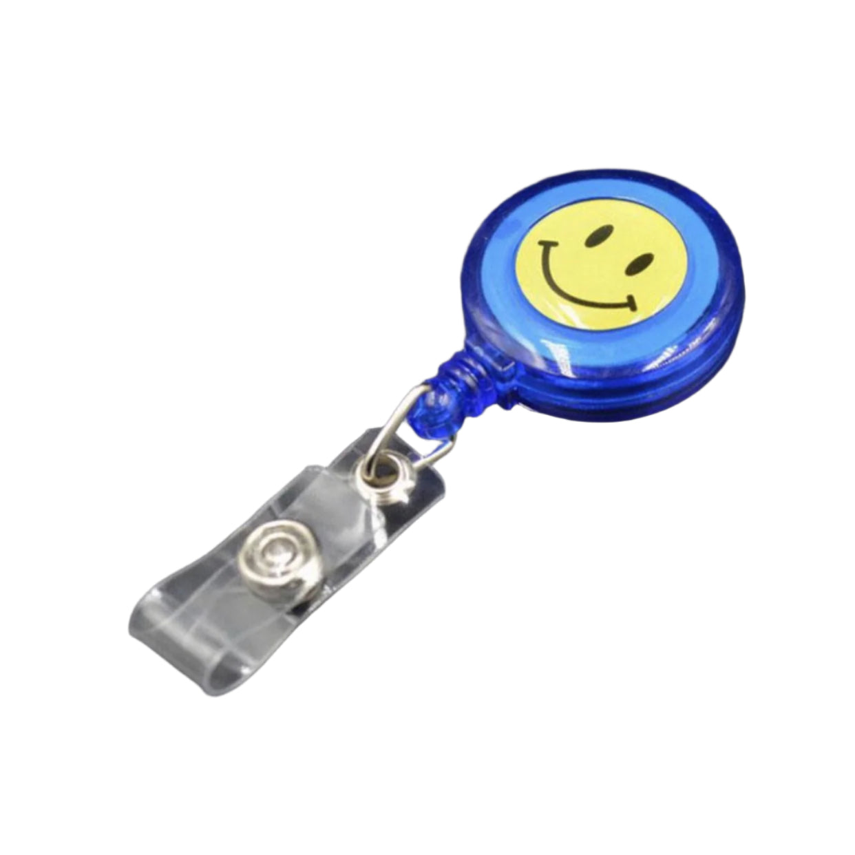 Smiley Retractable Reel Badge Holder