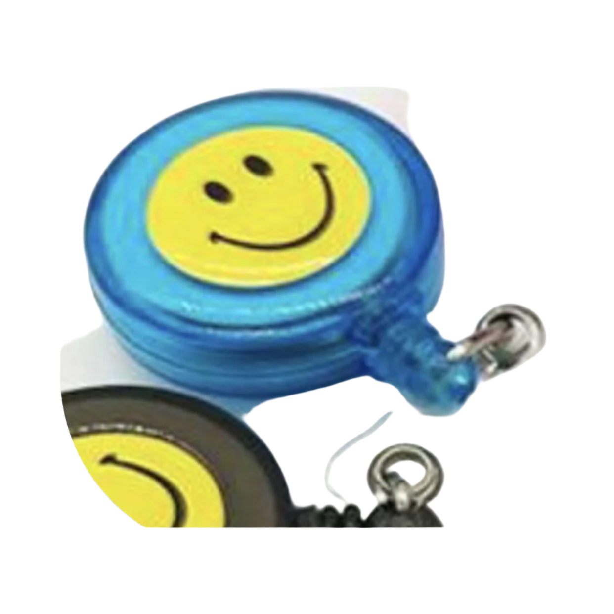 Smiley Retractable Reel Badge Holder