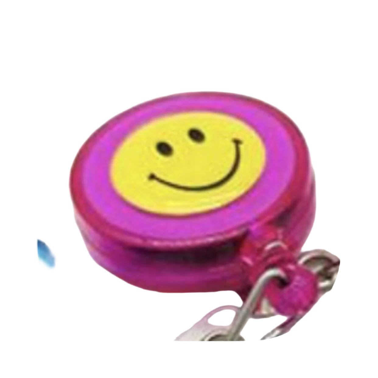 Smiley Retractable Reel Badge Holder